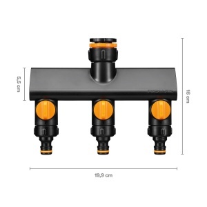 Fiskars Ventil 3 Cai 1070578 OnOff Compatibil Universal NegruPortocaliu - Img 3