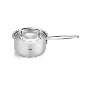 Fissler Pure Collection/cratita din otel inoxidabil (O 16 cm, 1.4L) incl. capac metalic, scalare interioara - inductie - Img 1
