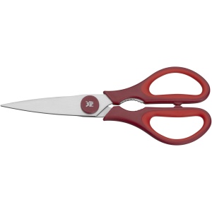 Foarfeca de bucatarie WMF Touch 21 cm otel inoxidabil manere ergonomice rosie - Img 7