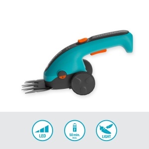 Foarfeca electrica pentru iarba Gardena ClassicCut Li, 8 cm latime, telescopica, cu LED - Img 2