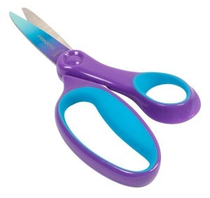 Foarfeca pentru copii Fiskars 15 cm, SoftGrip, Violett, pentru 8-11 ani - Img 3