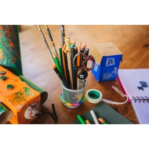Foarfeca pentru copii Fiskars cu model buburuza, 13 cm, pentru stangaci si dreptaci, rosie - Img 5