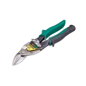 Foarfeca pentru tabla Stanley Maxsteel, 250 mm, maner din bi-material, verde