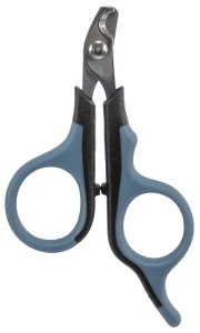 Foarfeca pentru unghii TRIXIE 8 cm, inox, maner antiderapant, negrualbastru