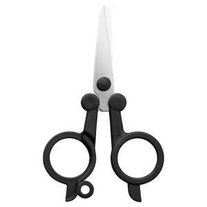 Foarfeca pliabila Fiskars ReNew, 11 cm, neagra, din otel reciclat