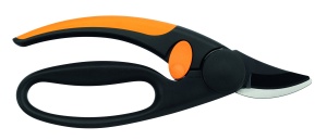 Foarfece de taiere Fiskars Bypass pentru ramuri si crengute proaspete, cu acoperire antiaderenta, lame din otel de inalta calitate, lungime: 20 cm, negru/portocaliu, eleganta, P44, 1001534 - Img 2