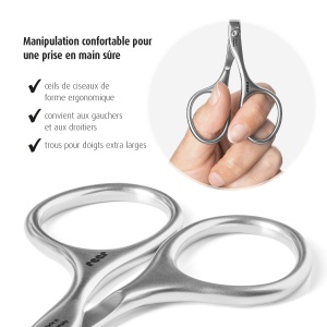 Foarfece de unghii pentru bebelusi reer Premium Care, pentru ingrijirea sigura a unghiilor pentru bebelusi, fara rugina, lungime de 85 mm - Img 4