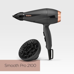 Fohn BaByliss Smooth Pro 2100 W cu Diffuzor, Ioni, Negru - Img 9