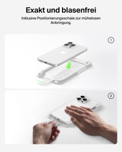 Folie de protectie Belkin InvisiGlass pentru iPhone 17 Pro, 0.29mm, rezistenta la zgarieturi - Img 6