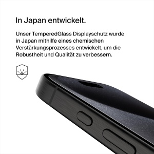 Folie de protectie din sticla securizata Belkin pentru iPhone 15 Pro, antimikrobiala, ultra subtire - Img 3
