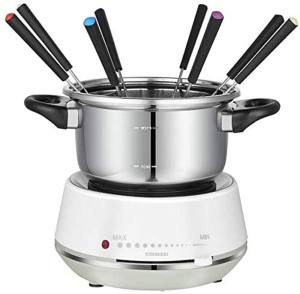 Fondue electric Melissa 16310230 pentru 8 persoane, 2 litri, 1200W, inox alb - Img 2