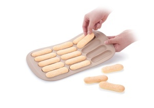 Forma de copt din silicon Tescoma pentru Loffelbiskuits, rezistenta la 230C - Img 4