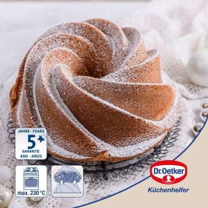 Forma de copt Dr Oetker Gugelhupf Twist 22 cm Antiaderenta Creme-Metallic - Img 2