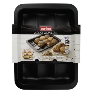 Forma de copt pentru chifle Zenker Black Metallic, 12 locuri, antiaderenta - Img 6
