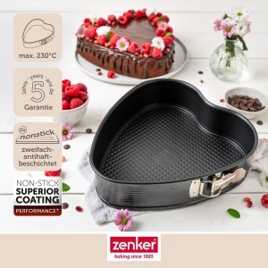 Forma de copt Zenker Herzspringform Perfect Black negru antiaderenta 27 x 25 cm - Img 4