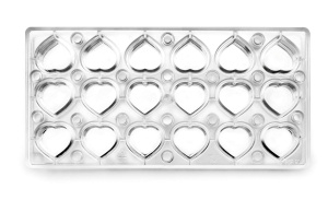 Forma de prajituri Ibili 799302 Corazon, magnetica, 30 x 14 cm, culoare brun