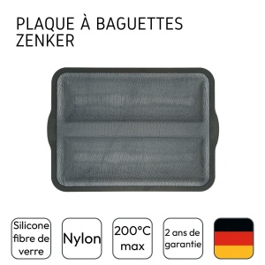 Forma pentru baghete Zenker 685545 36 x 26 cm Silikon fibra de sticla gri - Img 4