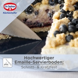 Forma pentru copt Dr Oetker Springform O 28 cm email rezistent albastru inchis margine inalta - Img 4