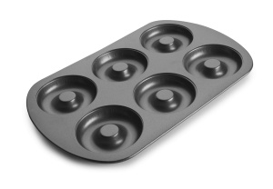 Forma pentru gogosi Ibili 827300 6 compartimente acoperire antiaderenta otel diametru 8 cm