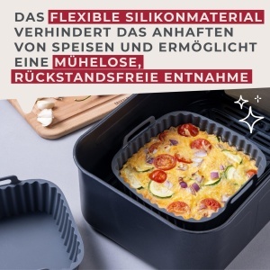 Forma silicon FACKELMANN 45104 pentru friteuza cu aer cald, 15x15 cm - Img 6