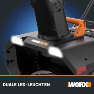 Freza de zapada pachet WORX WG471E 40V, Motor fara perii, Latime 51cm, 2 acumulatori 4Ah - Img 6