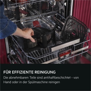 Friteuza cu aer cald AEG AAFD11B, 11L, 8 programe, design vertical - Img 7