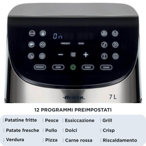 Friteuza cu aer cald Ariete 4628 Digitala 7L 12 Programe - Img 4