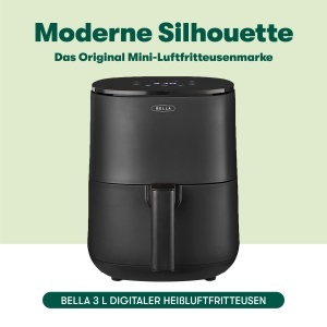 Friteuza cu aer cald bella 3L, 1400W, negru, cu touchscreen - Img 2
