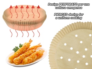 Friteuza cu aer cald Beper C103ACC001, set 100 buc, 20 cm, antiaderent - Img 3