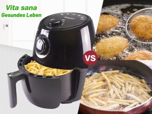 Friteuza cu aer cald Beper P101FRI001, 2 litri, 1000W, negru - Img 5