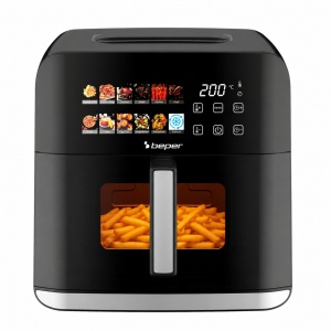 Friteuza cu aer cald BEPER P101FRI091, 9 Litri, 1800 W, Touchscreen
