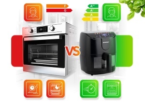 Friteuza cu aer cald Berdsen 4L, 1500W, 8 programe, touchscreen - Img 3
