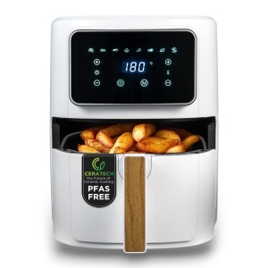 Friteuza cu aer cald Bergner Naturally, 6.9L, 1800W, 8 programe, acoperire ceramica