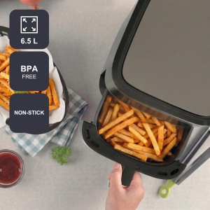 Friteuza cu aer cald BlackDecker BXAF2501E, 6.5L, 1600W, Touchscreen - Img 2
