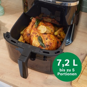 Friteuza cu aer cald Bosch Serie 6 MAF671B0 72L 7 programe presetate Negru - Img 6