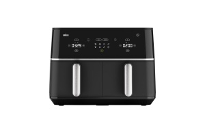 Friteuza cu aer cald Braun TwinCook 5 TD5030IBK 10L 8 programe Negru