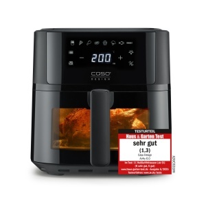 Friteuza cu aer cald CASO AirFry 6.0, 6 Litri, Timer, Inox