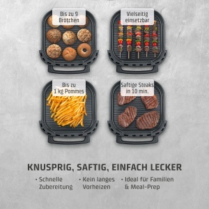 Friteuza cu aer cald CASO AirFryPizzaChef, 6L, Dual-Heating, Design compact - Img 6