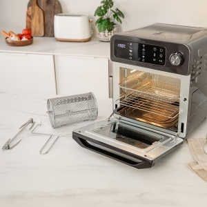 Friteuza cu aer cald Cecotec BakeFry 1500 Touch, 15 litri, 1700 W, inox - Img 9