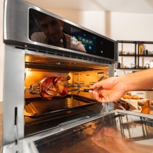 Friteuza cu aer cald Cecotec BakeFry 3000, 30L, 1700W, Touch Steel - Img 9