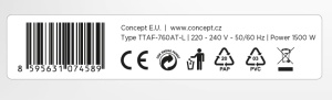 Friteuza cu aer cald CONCEPT FR8010, neagra, 10 programe presetate - Img 8