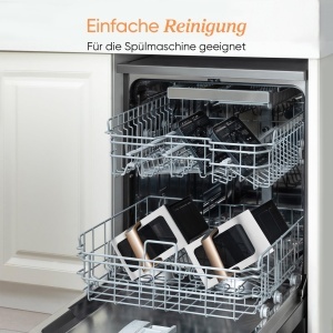 Friteuza cu aer cald COSORI Dual Basket 8.5L, 1750W, Negru-Alb, 6-in-1 - Img 7