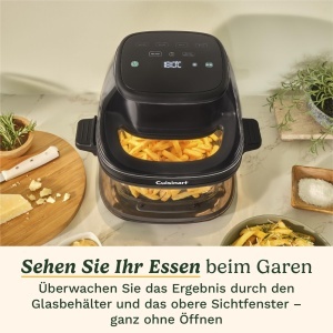 Friteuza cu aer cald Cuisinart 3,8L, cu control tactil si recipient din sticla - Img 3