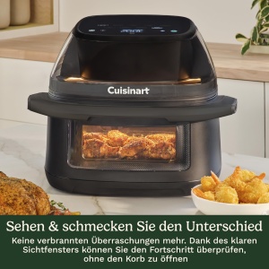 Friteuza cu aer cald Cuisinart ClearView, 8.5L, 1800W, PFAS-free - Img 2