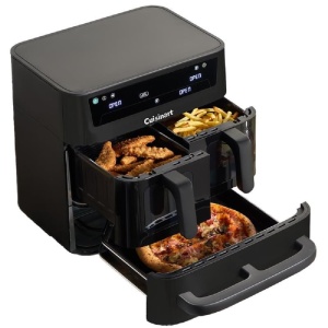 Friteuza cu aer cald Cuisinart Tri Zone 13,6L, 3 zone de gatit, PFAS-free