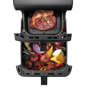 Friteuza cu aer cald Emerio AF-133542, 10L, 2500W, 2 zone de gatit, negru - Img 4