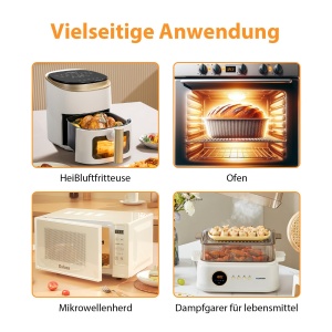 Friteuza cu aer cald GRIFEMA 2 Pack, 5-8L, Silikon, Hitzebestandig - Img 7
