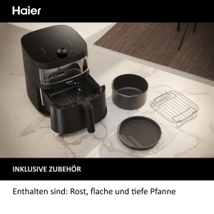 Friteuza cu aer cald Haier HAF5TWA3, 7 litri, 1700W, cu 9 programe - Img 6