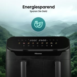 Friteuza cu aer cald Hisense 11L, 2700W, 2 zone, touchscreen - Img 12