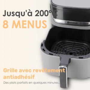 Friteuza cu aer cald M Mimotec Biota Touch 57L 1700W Touchscreen Timer - Img 5
